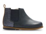 Clarks Drew Fun Bambini Stivali In Pelle Blu Navy Con Cerniera 21