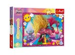 Trefl Trefl Trolls Glitter Puzzle Trolls 3, 100 Pcs