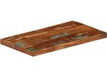 Vidaxl Piano Da Tavolo 40X20X2,5 Cm Rettangolare In Legno Massiccio Antico