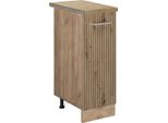 Vicco Armadio Cucina Dispensa Alto R-Line, 30 Cm , Pt Rovere, Rovere Artigianale/Quercia Dorata