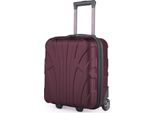 Suitline - Bagaglio A Mano 45X36X20 Cm Piccola Valigia Easyjet Trolley Sottosella 2 Ruote Cabina Valigia 45Cm Cabin Bag Max 30L Franchigia Bagaglio Aereo Sottosella ,Borgogna