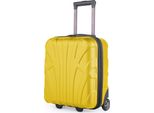 Suitline - Bagaglio A Mano 45X36X20 Cm Piccola Valigia Easyjet Trolley Sottosedile 2 Ruote Cabina Valigia 45Cm Cabin Bag Max 30L Bagaglio Libero Aereo Sottosedile ,Giallo