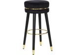 Mauro Ferretti Sgabello Da Bar Paris Ø 35X74 Cm Nero Oro