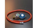 Tubo Flessibile Del Gas + Riduttore Di Pressione Incl. Manometro Regolatore Di Gas Regolatore Di Butano Propano