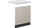 Vicco Pannello Frontale Fame-Line, 60 Cm , Pl Marmo, Grigiobeige/Antracite