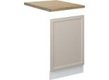Vicco Pannello Frontale Fame-Line, 45 Cm , Pl Rovere, Grigiobeige/Bianco