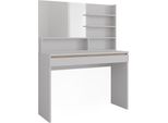 Vicco Tavolo Da Toilette Emma, 120 Cm Con Ripiano A Specchio, Bianco