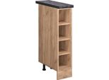 Vicco Scaffale Da Cucina R-Line, 20 Cm , Pt Antracite, Quercia Dorata/Quercia Dorata