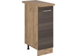 Vicco Armadio Cucina Dispensa Alto R-Line, 30 Cm , Pl Rovere, Grigio Nobile/Quercia Dorata
