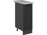 Vicco Armadio Cucina Dispensa Alto R-Line, 30 Cm Pl Marmo, Antracite Casa Di Campagna/Antracite
