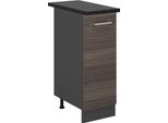 Vicco Armadio Cucina Dispensa Alto R-Line, 30 Cm , Pl Antracite, Grigio Nobile/Antracite