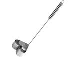 Ibili-Accesorios Piastra Per Waffle, Acciaio Inox, 9,5X10X39,5 Cm, Forma A Cuore, Argento