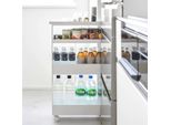 Carrello Da Cucina Yamazaki Carrello Per Nicchie Carrello Rotante Scaffale Rotante Stretto Scaffale Per Bagno 4 Livelli Bianco 12X80X48Cm