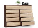 Cassettiera Bdw, 10 Cassetti, Tanto Spazio Nel Soggiorno, Venga / Rovere Sonoma