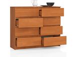 Bdw, Cassettiera Con 8 Cassetti, 120X99X40 Cm, Molto Spazio, Ontano