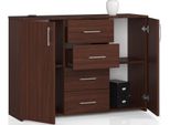 Cassettiera Con 4 Cassetti E 2 Ante, 110X80X35, Soggiorno, Venga