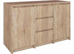 Bdw, Cassettiera, Credenza Soggiorno, 120X100Cm, Rovere Sonoma