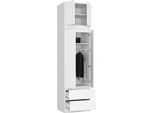 Bdw Armadio Con Mobile Superiore, Armadio A 4 Ante, Bianco