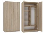 Bdw Armadio 2 Ante, 6 Ripiani, Rovere Sonoma, 180X90X50