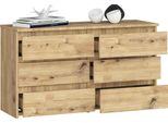 Bdw, Cassettiera, 6 Cassetti, 100X57, Credenza, Credenza, Rovere Artisan