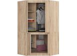 Bdw Armadio Angolare Camera Da Letto, Armadio, Armadio Angolare, Rovere Sonoma