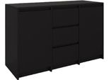 Bdw, Cassettiera, Credenza Soggiorno, 120X100Cm, Nero