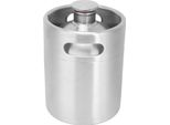 Fusto Per Birra Da 2 Litri In Acciaio Inox Con Coperchio A Spirale Per Accessori Per La Produzione Di Birra In Casa