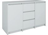 Bdw, Cassettiera, Credenza Soggiorno, 120X100Cm, Grigio Chiaro