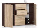 Cassettiera Con 4 Cassetti E 2 Ante, 110X80X35, Soggiorno, Venga / Rovere Sonoma