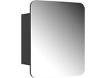 Vicco Specchio Contenitore Bagno Zino, 60 X 50 Cm Con Ripiani, Antracite