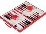 Relaxdays Valigetta Da Backgammon Rossa