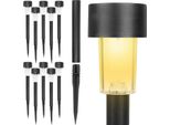 Lampade Solari Per Esterni 10 Pezzi - Decorazioni Da Giardino Per Esterni Resistenti Alle Intemperie - Accessori Per Esterni 23859