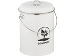 Bidone Per Compost Relaxdays Con Filtro Antiodore Da 5,5 Litri