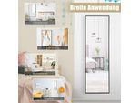 Specchio Da Appendere A Figura Intera Con Cornice 120 X 37 X 2 Cm Nera