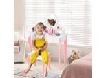 Toilette Per Bambini Con Sgabello Toilette Princess Con 3 Cassetti E Specchio Bianco