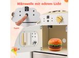 Cucina Per Bambini Con Accessori Cucina Giocattolo Con Scrittoio Gelatiera Lavello Cucina Giocattolo Bianca