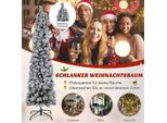 Albero Di Natale Da 180 Cm Albero Di Natale Innevato Con 150 Luci Bianche Calde