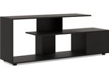 Supporto Tv Per Tv Fino A 55 Pollici Con Ripiani E Amp; Mobile Tv Mobile Basso Credenza Nero