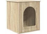 Vidaxl Casa Per Gatti Sonoma 53 X 52 X 62 Cm Materiale A Base Di Legno
