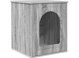 Vidaxl Casetta Per Gatti Grey Sonoma 53 X 52 X 62 Cm Materiale A Base Di Legno