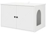 Vidaxl Casetta Per Gatti Bianca 85 X 55 X 50,5 Cm Materiale A Base Di Legno