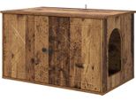 Vidaxl Casetta Per Gatti In Legno Recuperato 85 X 55 X 50 Cm Materiale A Base Di Legno