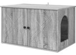 Vidaxl Casetta Per Gatti Grey Sonoma 85 X 55 X 50 Cm Materiale A Base Di Legno