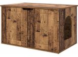 Vidaxl Casa Per Gatti In Legno Recuperato 85 X 55 X 53,5 Cm Materiale A Base Di Legno