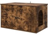 Vidaxl Casetta Per Gatti In Rovere Affumicato 85 X 55 X 50 Cm Materiale A Base Di Legno