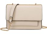 Gallantry, Borsa A Tracolla Da Donna Con Catena Dorata E Patta Frontale, Giallo-Grigio