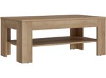 Couchtisch Forte "Attention", Braun (Rivera Eiche, Rivera Eiche, Rivera Eiche), B:110Cm H:45,5Cm T:60Cm, Tische, Couchtisch, Couchtisch, Ablageboden, Holzoptik