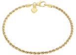 Armband Amor "Herz", Gold (Gelbgoldfarben), ArmbäNder, Damen, 16Cm, Gelbgold 375, Armband, Made In Germany