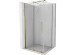 Mexen Velar Cabina Doccia Scorrevole 130 X 90 Cm, Trasparente, Oro - 871-130-090-01-50