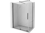 Mexen Velar Cabina Doccia Scorrevole 160 X 90 Cm, Trasparente, Nera - 871-160-090-01-70